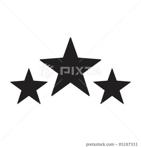 Star or rating icon in simple style on white background. 85287331