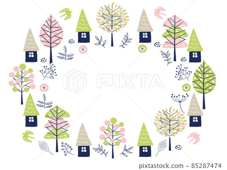 Scandinavian style_flower pattern frame 1132 Scandinavian style_flower pattern frame 1132 85287474