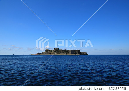 A distant view of Nagasaki Gunkanjima from the northeast side A distant view of Nagasaki Gunkanjima from the northeast side 85288656