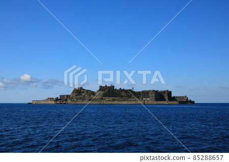 從東北側看長崎軍艦島 85288657