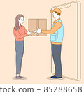 Mobile order delivery illustration 85288658