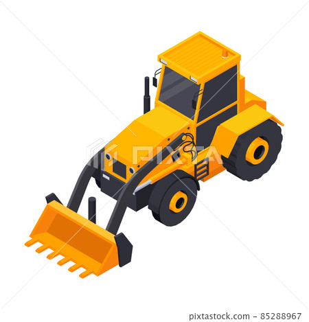 Bulldozer Road Construction Composition 85288967
