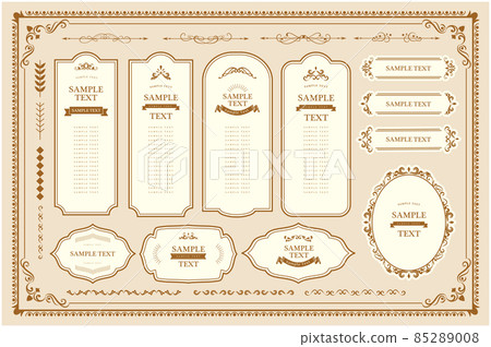 古色古香的經典相框 古色古香的經典相框 85289008