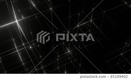 Grid Face-centered cubic lattice structure Three-dimensional wire frame Yellow [There is another Ver] 85289402