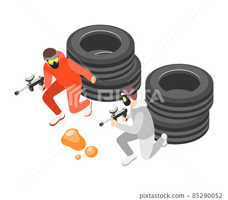 Paintball Players Friendship Composition 85290052