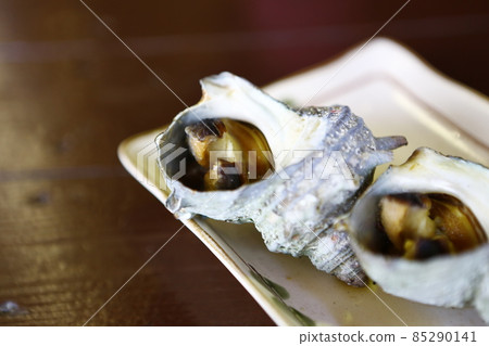 Grilled turban shells Grilled turban shells 85290141