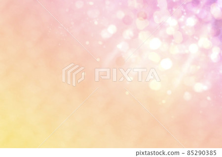 春季夢幻般的照明風格抽象背景）從紫色到橙色漸變的模糊光暖空間 85290385