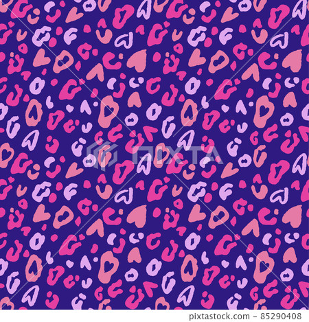 Valentine's Day seamless pattern leopard or jaguar. Some animal spots are stylized as hearts. Valentine's Day seamless pattern leopard or jaguar. Some animal spots are stylized as hearts. 85290408