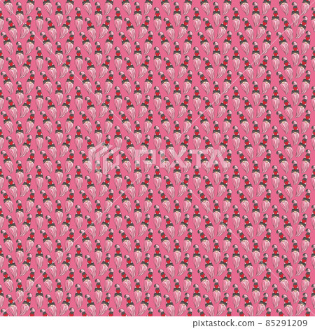 Seamless pattern illustration of a gnome with a beard in a hat. New year and christmas symbol on a Seamless pattern illustration of a gnome with a beard in a hat. New year and christmas symbol on a 85291209