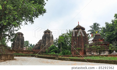 View of Bhavani Sankara Temple and Sukasari Temple. Bhubaneswar, Odisha, India. View of Bhavani Sankara Temple and Sukasari Temple. Bhubaneswar, Odisha, India. 85291562