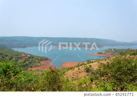 View of Kesarkarwadi reservoir, Ratnagiri, Maharashtra, India. View of Kesarkarwadi reservoir, Ratnagiri, Maharashtra, India. 85291771