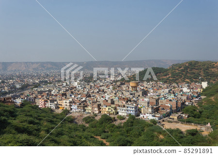 Jaipur city view from Galta Ji hills, Jaipur, Rajasthan, India. Jaipur city view from Galta Ji hills, Jaipur, Rajasthan, India. 85291891