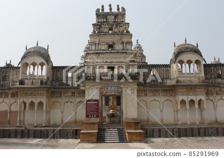 Rangji Temple, a South Indian style temple, dedicated to Hindu God Vishnu and one of the famous temples in Pushkar, Rajasthan, India. 85291969