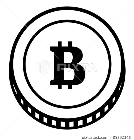 Bitcoin illustration (vector) 85292348