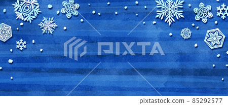 Snowflake winter cute decorative background header Snowflake winter cute decorative background header 85292577