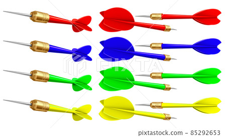 Dart arrow isolated set vector Dart arrow isolated set vector 85292653