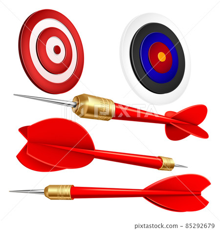 Target arrow goal dart set vector Target arrow goal dart set vector 85292679