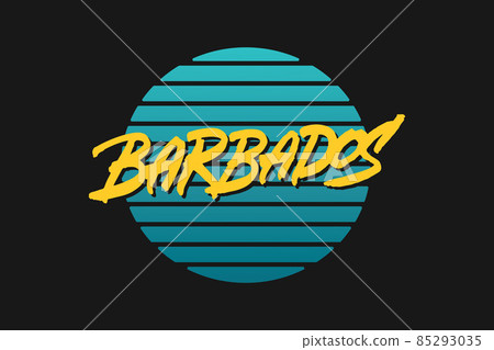 Barbados lettering design Barbados lettering design 85293035