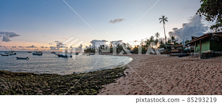 Picture of the picturesque city beach of Praia do Forte in the Brazilian province of Bahia 85293219