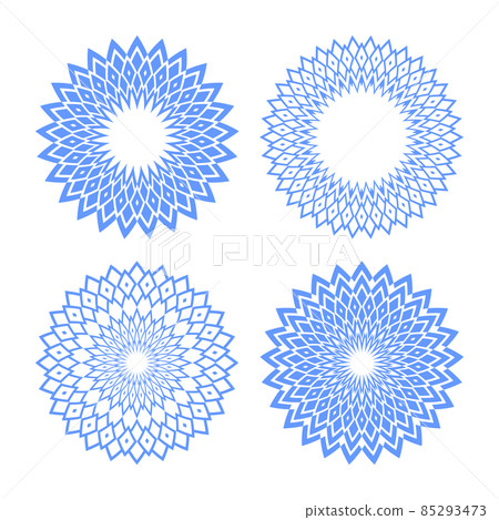 Abstract decorative geometric circle patterns. Abstract decorative geometric circle patterns. 85293473