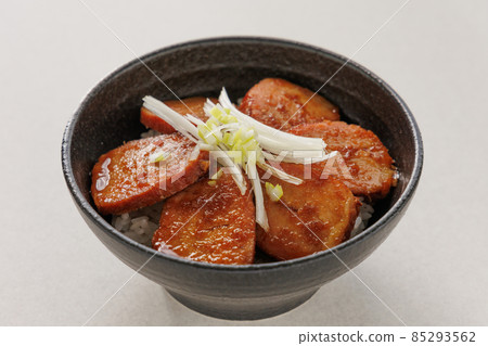 Chow meal on rice 85293562