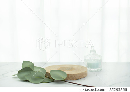 Beauty related shooting background on white curtain background 85293866