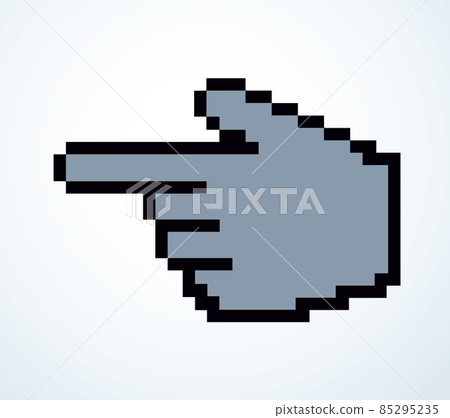 Hand cursor Vector drawing icon 85295235