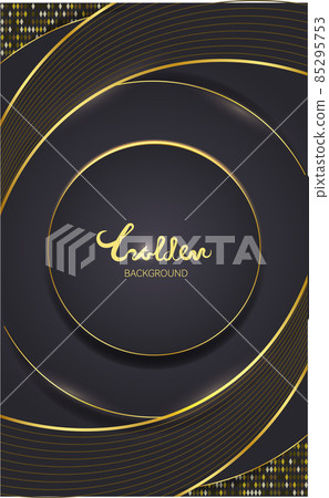Black and gold gradient background 85295753