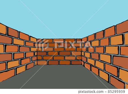 Vector drawing of dead end wall - Stock Illustration [85295939] - PIXTA