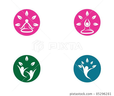 Wellnes symbol vector icon 85296281