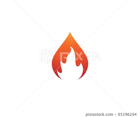 Fire symbol vector icon Fire symbol vector icon 85296284
