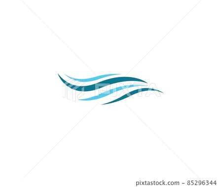 Water wave vector icon 85296344