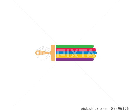 Paintbrush symbol illustration vector Paintbrush symbol illustration vector 85296376