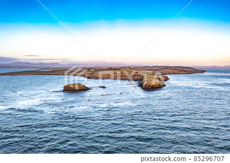 The beautiful coast at the eagles nest in Mountcharles in County Donegal - Ireland. The beautiful coast at the eagles nest in Mountcharles in County Donegal - Ireland. 85296707