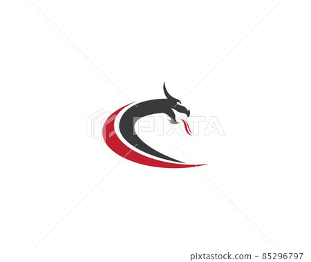 Dragon head symbol illustration Dragon head symbol illustration 85296797