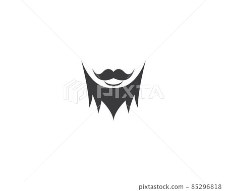 Mustache icon vector 85296818