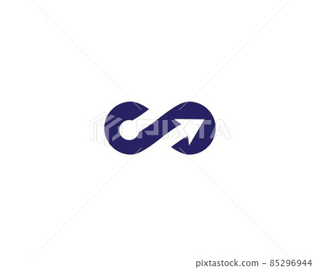 Infinity symbol vector icon 85296944