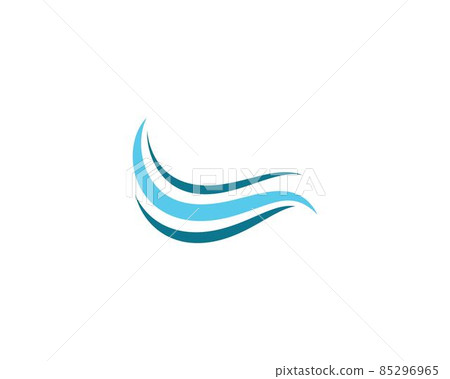 Wave symbol vector icon 85296965
