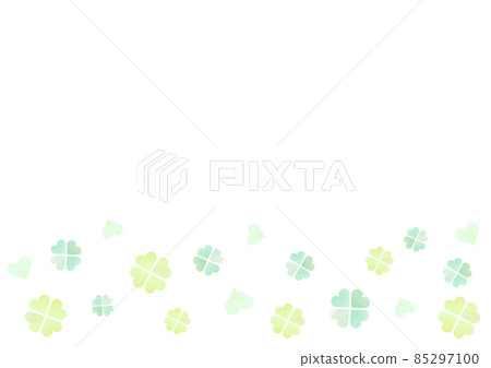 Clover watercolor background 85297100