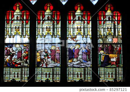 Scenes from the life of St. Genevieve, Saint Etienne du Mont Church, Paris Scenes from the life of St. Genevieve, Saint Etienne du Mont Church, Paris 85297121