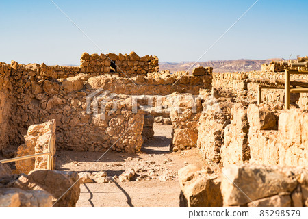Ancient ruins of Masada 85298579