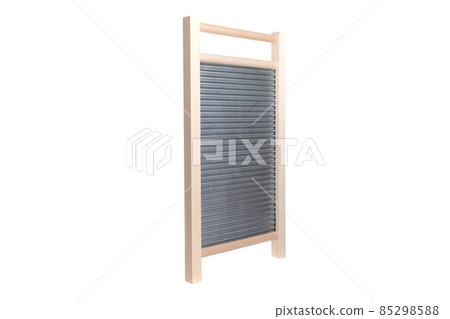 vintage metal board for washing on white background vintage metal board for washing on white background 85298588