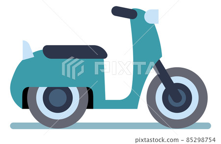 Scooter icon. City motor vehicle side view 85298754