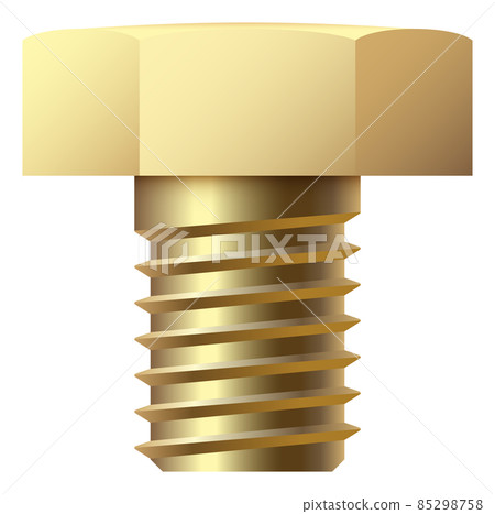 Hex bolt. Golden ridge thread side view Hex bolt. Golden ridge thread side view 85298758