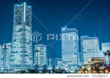 神奈川縣橫濱市港未來夜景 神奈川縣橫濱市港未來夜景 85299013