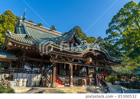 Tsukubasan Shrine Haiden, the god of creation of the couple in Japanese mythology, where the god who became the first couple in Japan is enshrined. 85300532