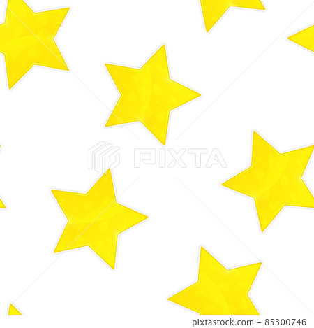 Seamless pattern of yellow shining star. Vector illustration template 85300746