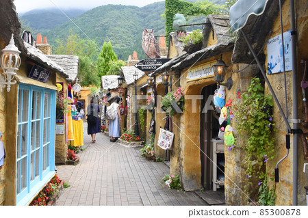 Cute streets of Yufuin Floral Village 85300878