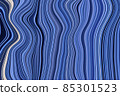 Fluid art. Marble ink colorful. Blue marble pattern texture abstract background. can be used for background or wallpaper, Flow ink 85301523