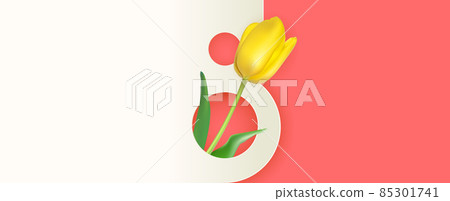 8 March sale banner Background Design. Template for advertising, web, social media and fashion ads. Poster, flyer, greeting card, header for website 85301741